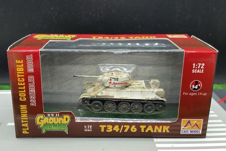 TRUMPETER 1:72 World War II Soviet T-34/76 tank model Favorite military model 36269