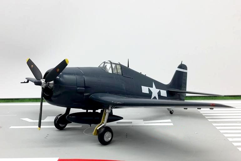 Genuine TRUMPETER 1:72 American F6F fighter model in World War II CVG-15 1944 37299 Static collection model