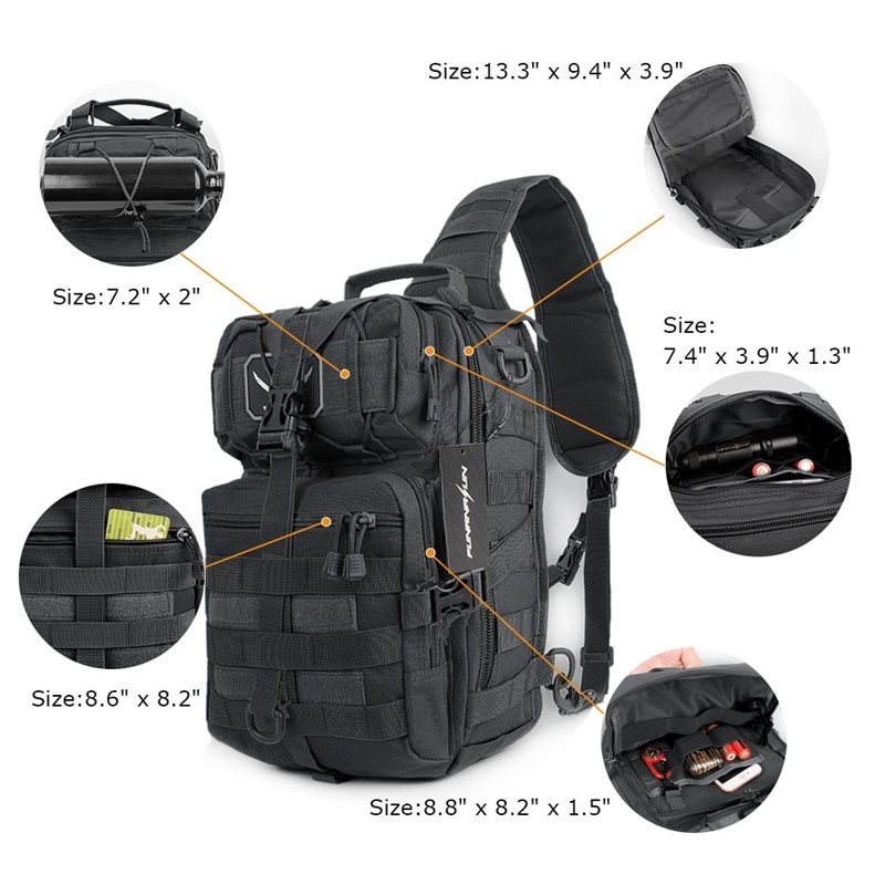 military tactical assault pack sling backpack