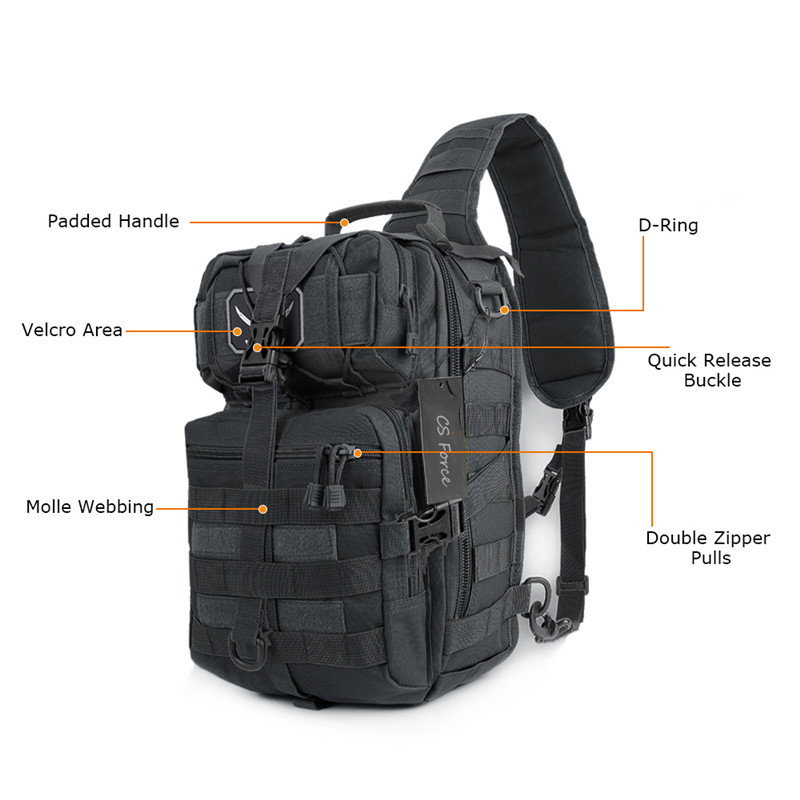 Tactical Assault Pack Backpack Army Molle Waterproof Shoulder Small ...