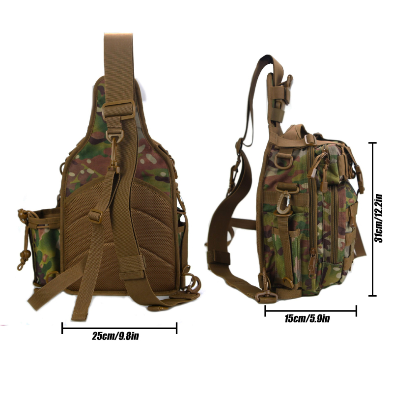 Runature Waterproof Sports Bag Outdoor Backpack Camping Travel Bag Military Backpack Tactical Bag One Shoulder Sling Chest Bag