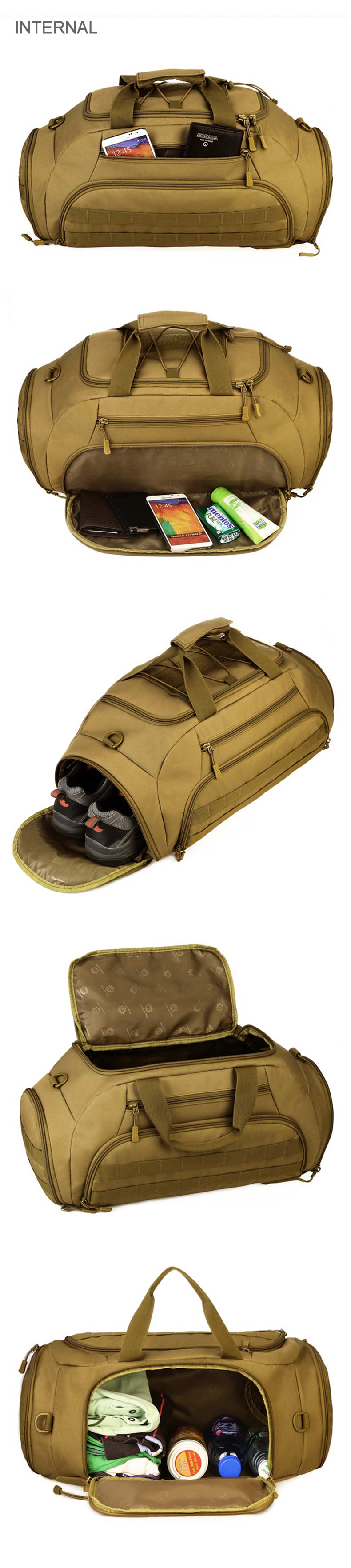 Outdoor Sports Backpack Tactical Army Bags for Men Camping Hunting Rucksack Shoulder Bag Mochilas Tacticas Sac De Sport XA996WD