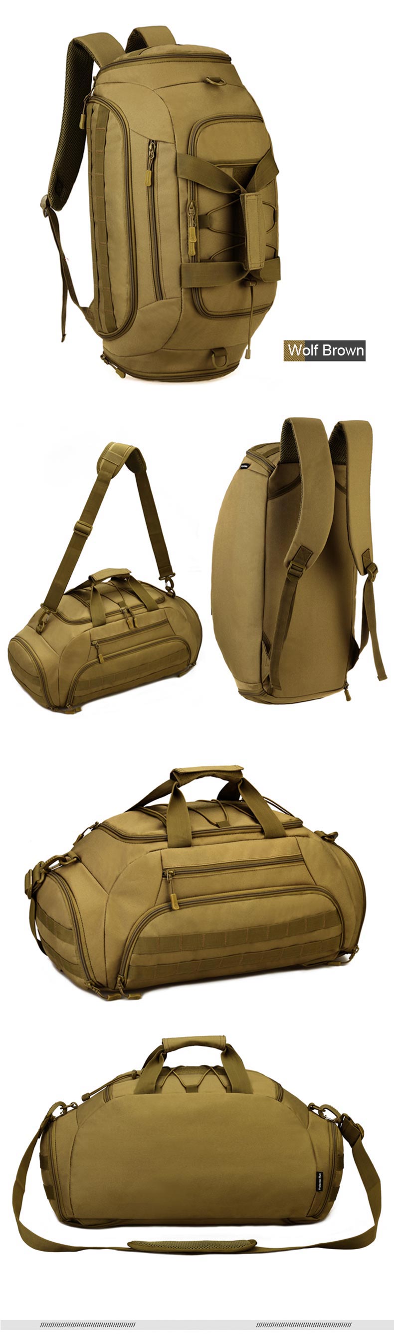 Outdoor Sports Backpack Tactical Army Bags for Men Camping Hunting Rucksack Shoulder Bag Mochilas Tacticas Sac De Sport XA996WD