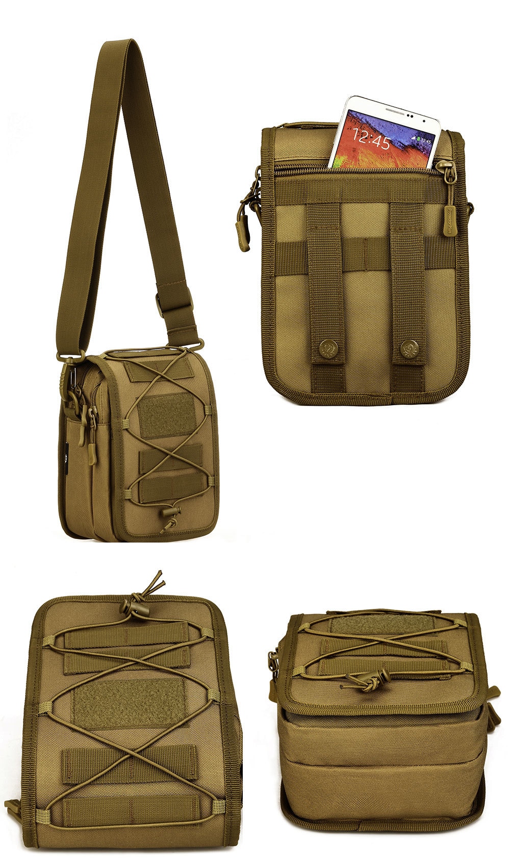 Tactical Military Messenger Bag Shoulder Nylon Outdoor Sport Fishing ...