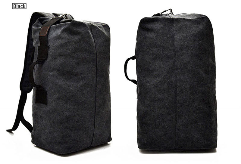 Men Outdoor Bacpkack Luggage Travel Large Army Bucket Bag Multifunctional Military Canvas Backpacks Sports Shoulder Bags XA188WA