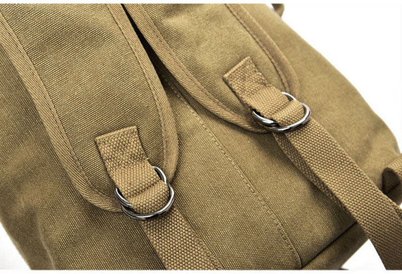 Men Outdoor Bacpkack Luggage Travel Large Army Bucket Bag Multifunctional Military Canvas Backpacks Sports Shoulder Bags XA188WA