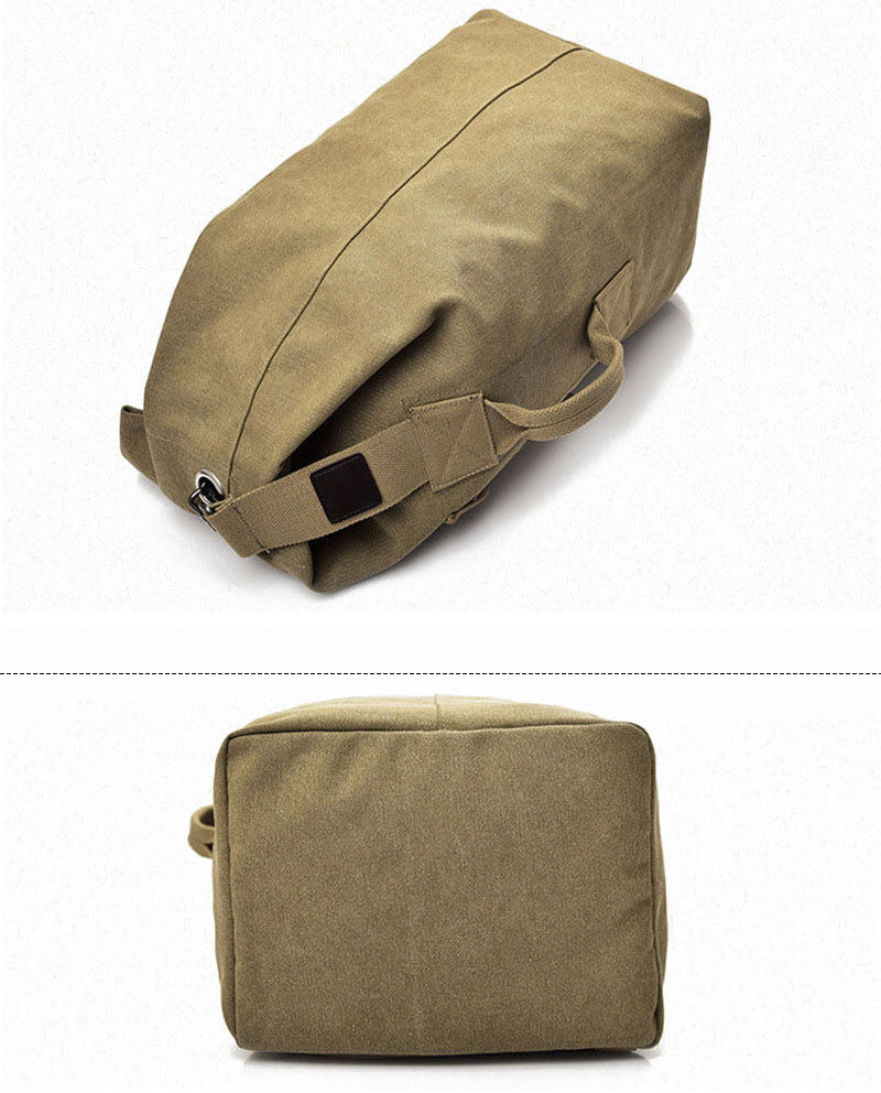 Men Outdoor Bacpkack Luggage Travel Large Army Bucket Bag Multifunctional Military Canvas Backpacks Sports Shoulder Bags XA188WA