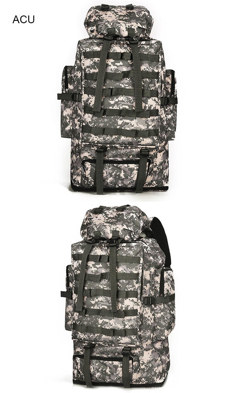 100L Military Molle Army Bag Camping Backpack Tactical Large Backpacks Hiking Travel Outdoor Sports Bags Rucksack Mohila XA658WA
