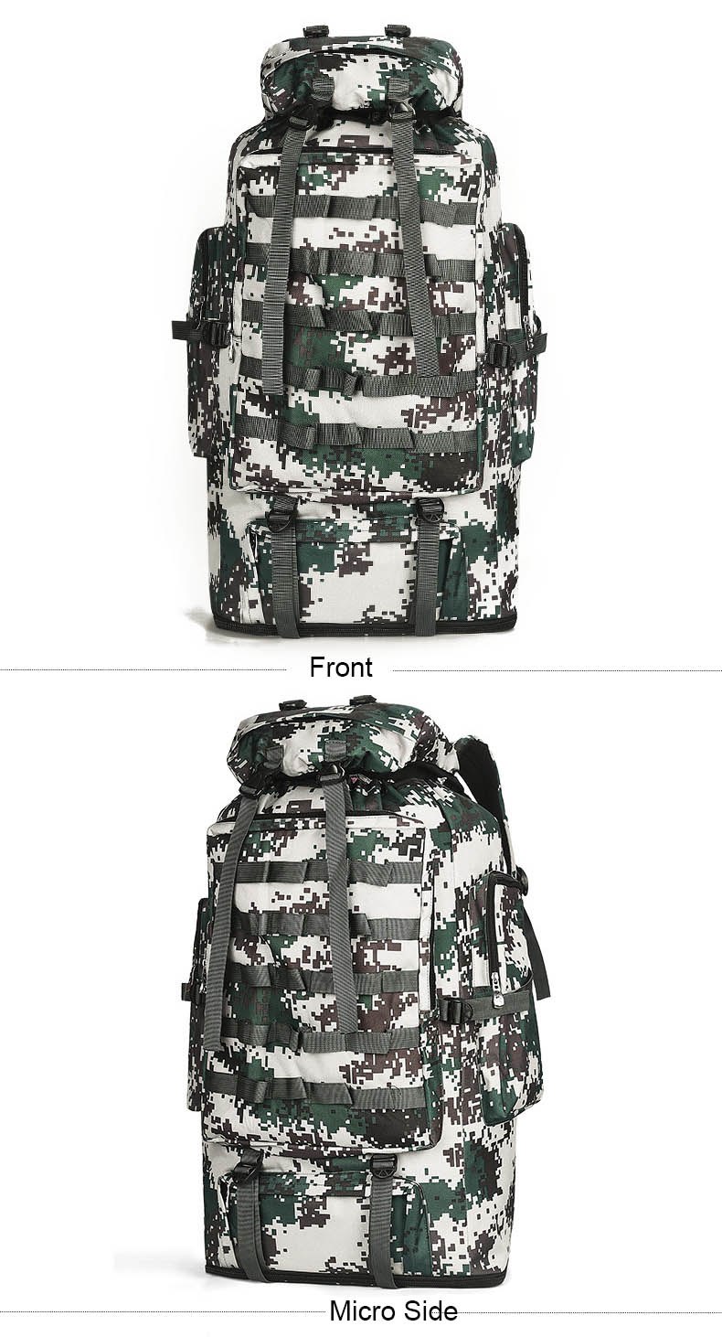 100L Military Molle Army Bag Camping Backpack Tactical Large Backpacks Hiking Travel Outdoor Sports Bags Rucksack Mohila XA658WA