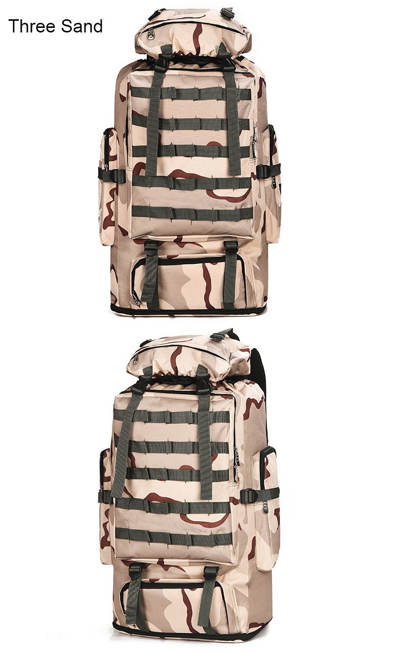100L Military Molle Army Bag Camping Backpack Tactical Large Backpacks Hiking Travel Outdoor Sports Bags Rucksack Mohila XA658WA