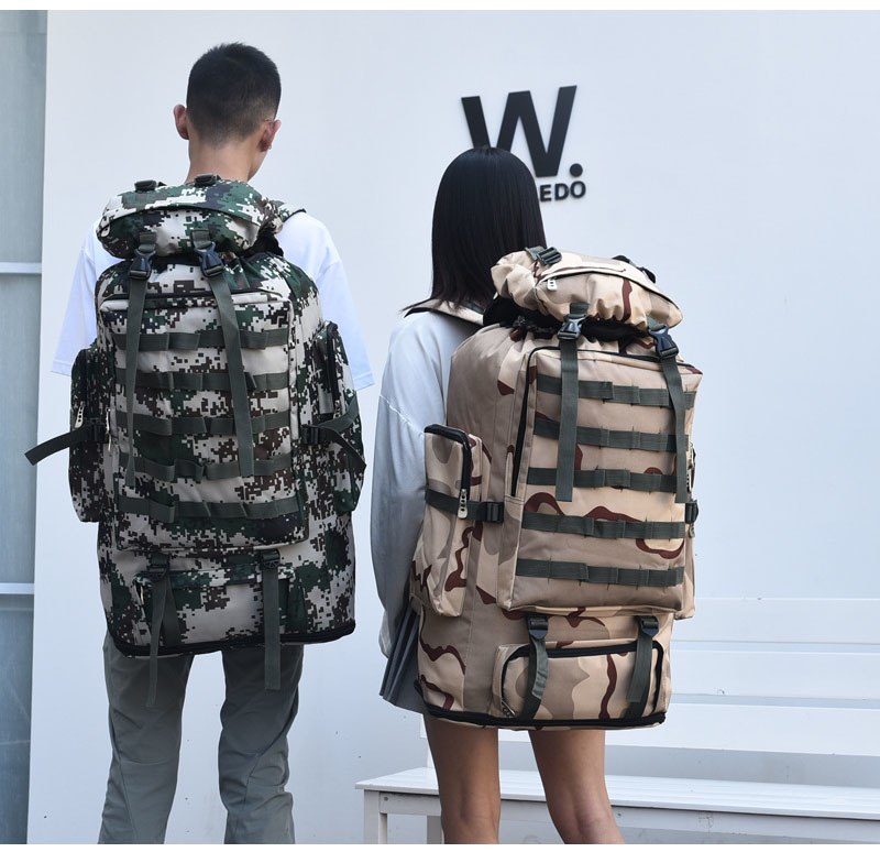 100L Military Molle Army Bag Camping Backpack Tactical Large Backpacks Hiking Travel Outdoor Sports Bags Rucksack Mohila XA658WA