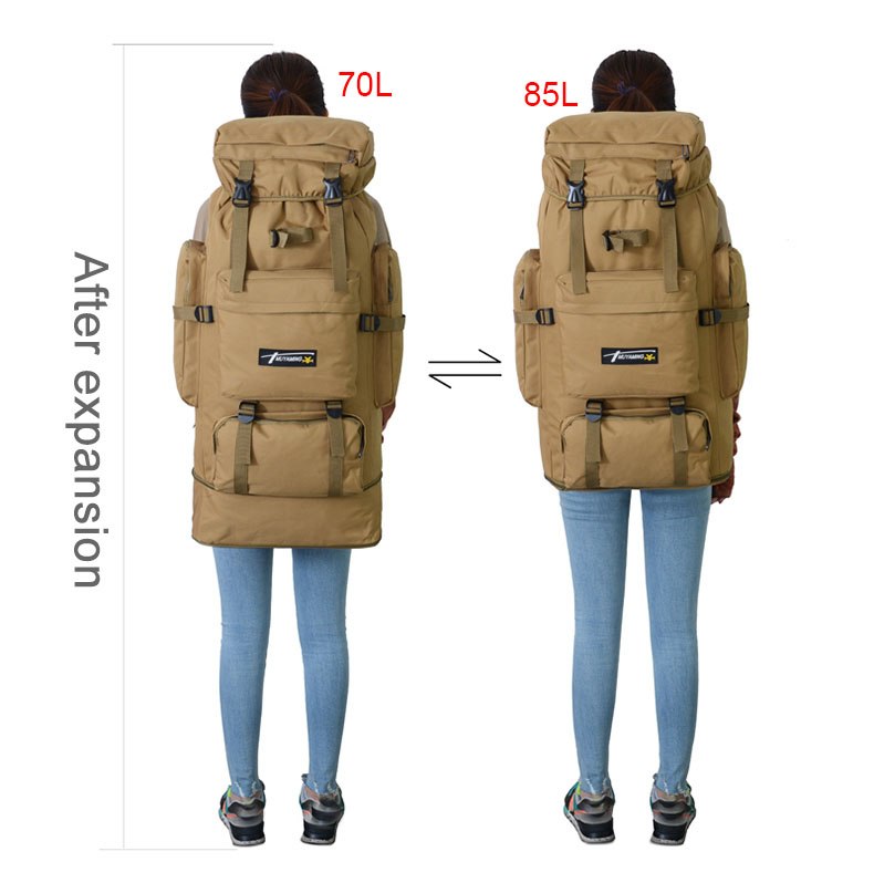70L 85L Tactical Bag Military Backpack Mountaineering Men Travel Outdoor Sport Bags Molle Hunting Camping Rucksack 2019 XA686WA