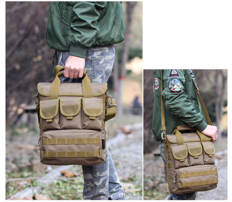 Men Outdoor Tactical Bag Molle Messenger Bags Military Camouflage Single Shoulder Belt Sack For Sports Toolkit Handbag XA158WA