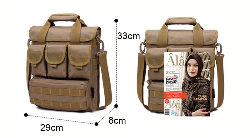 Men Outdoor Tactical Bag Molle Messenger Bags Military Camouflage Single Shoulder Belt Sack For Sports Toolkit Handbag XA158WA