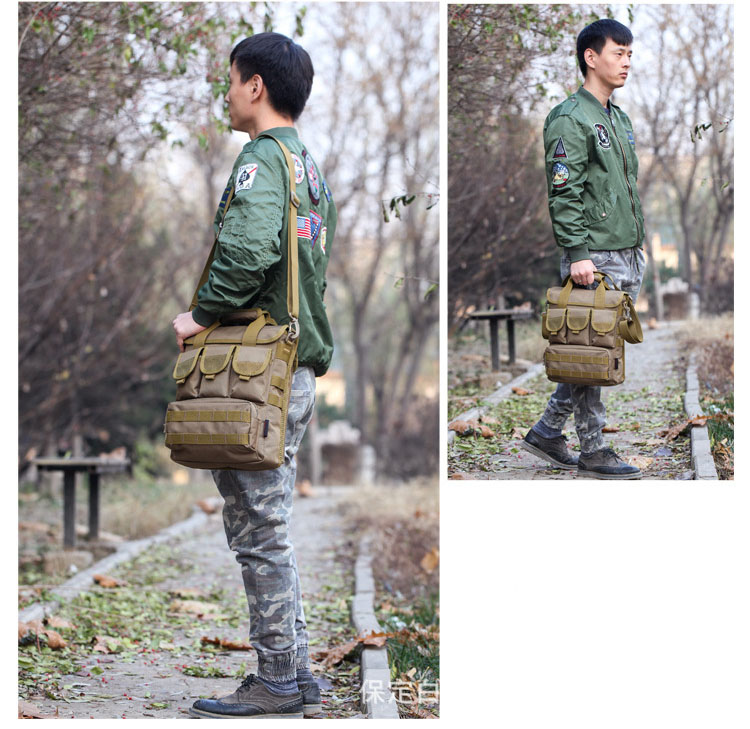 Men Outdoor Tactical Bag Molle Messenger Bags Military Camouflage Single Shoulder Belt Sack For Sports Toolkit Handbag XA158WA