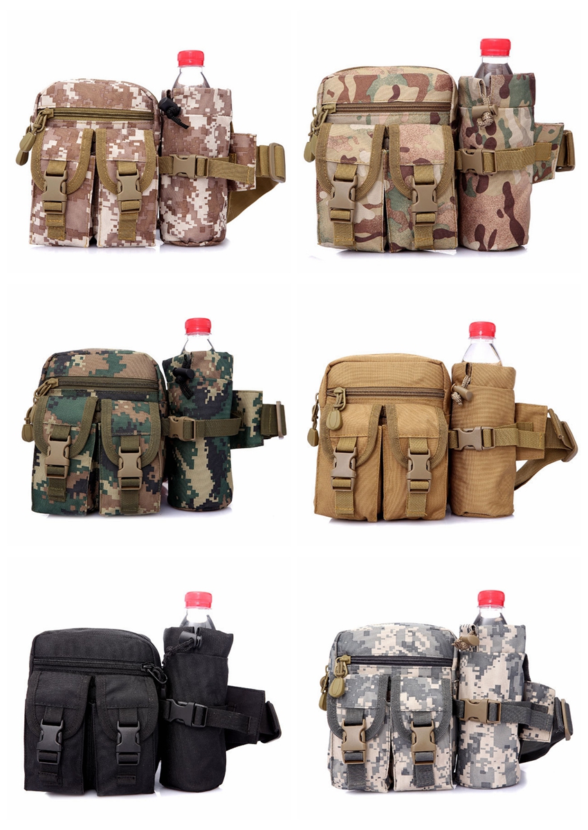 Outdoor Military Tactical Shoulder Bag Waterproof Oxford Molle Camping Hiking Pouch Kettle Bag bolsillo Waist Pack Bag 6 colors Outdoor Military Tactical Shoulder Bag Waterproof Oxford Molle Camping Hiking Pouch Kettle Bag bolsillo Waist Pack Bag 6 colors