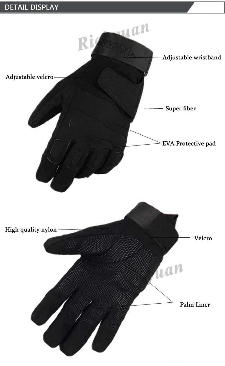 Us Military Tactical Gloves Outdoor Sports Army Full Finger Combat Motocycle Slip-resistant Carbon Fiber Tortoise Shell Gloves
