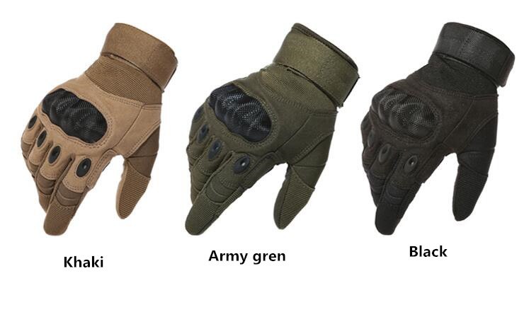 IGLDSI Tactical Army Airsoft Paintball Shooting Gloves Full Finger Military Men's Gloves Armor Protection Shell Gloves S-3XL