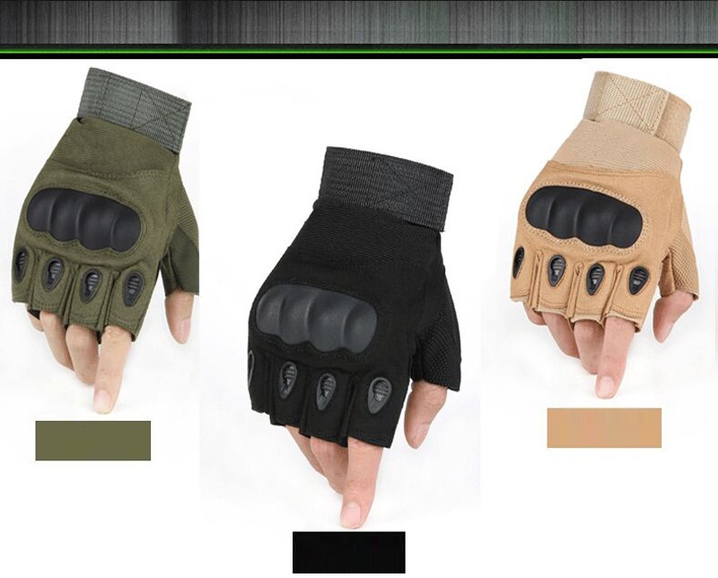 Tactical Gloves Military Army Bicycle Combat Paintball Airsoft Work Fingerless Shooting Combat Hard Knuckle Half Finger Gloves