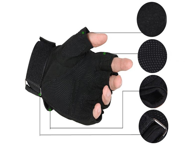 Tactical Gloves Military Army Bicycle Combat Paintball Airsoft Work Fingerless Shooting Combat Hard Knuckle Half Finger Gloves