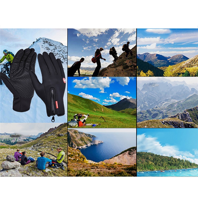 ROPALIA Men Classic Winter Leather Gloves Touch Screen Gloves Male Army Guantes Tacticos Accessories