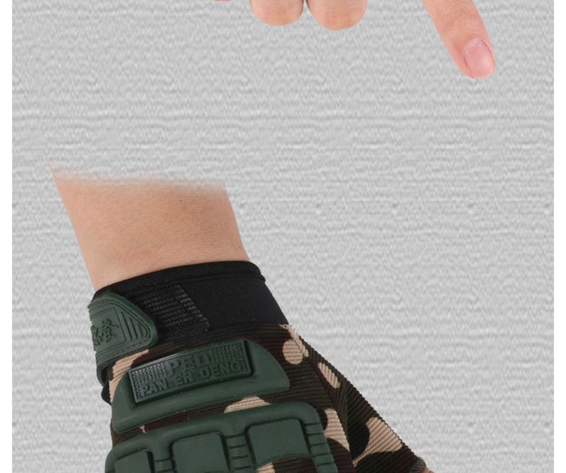 5-13 Years old Kids Tactical Fingerless Gloves Military Armed Anti-Skid Rubber Knuckle half Finger Boys Girls Children Gloves