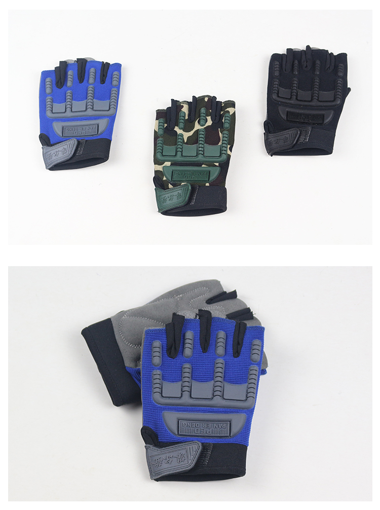 5-13 Years old Kids Tactical Fingerless Gloves Military Armed Anti-Skid Rubber Knuckle half Finger Boys Girls Children Gloves