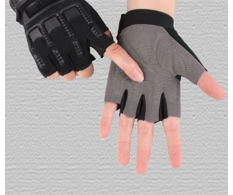 5-13 Years old Kids Tactical Fingerless Gloves Military Armed Anti-Skid Rubber Knuckle half Finger Boys Girls Children Gloves