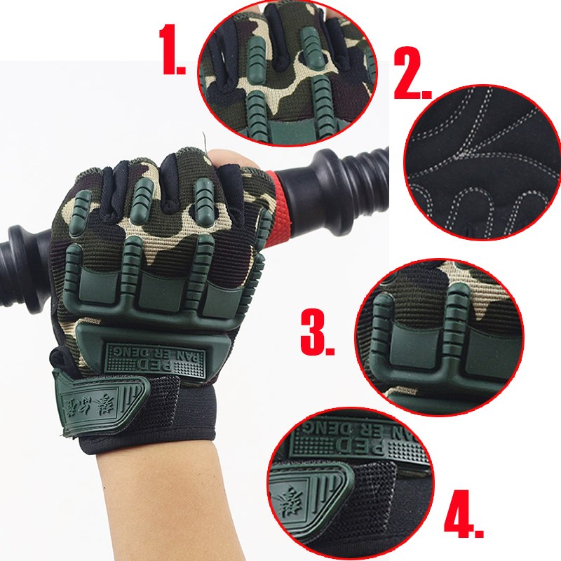 5-13 Years old Kids Tactical Fingerless Gloves Military Armed Anti-Skid Rubber Knuckle half Finger Boys Girls Children Gloves