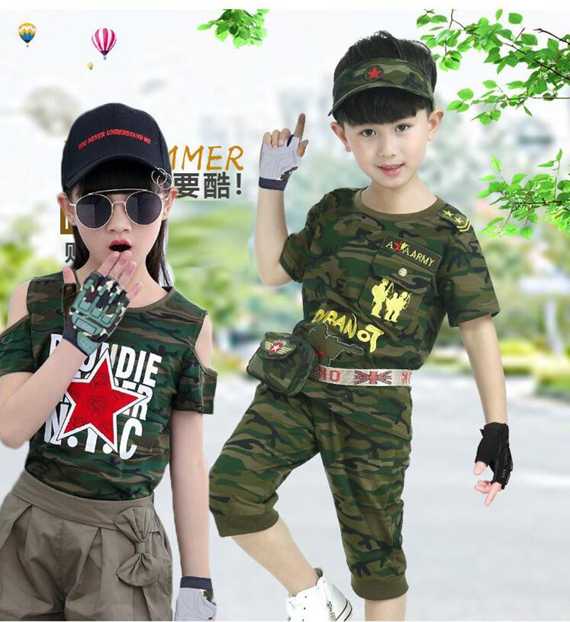 5-13 Years old Kids Tactical Fingerless Gloves Military Armed Anti-Skid Rubber Knuckle half Finger Boys Girls Children Gloves