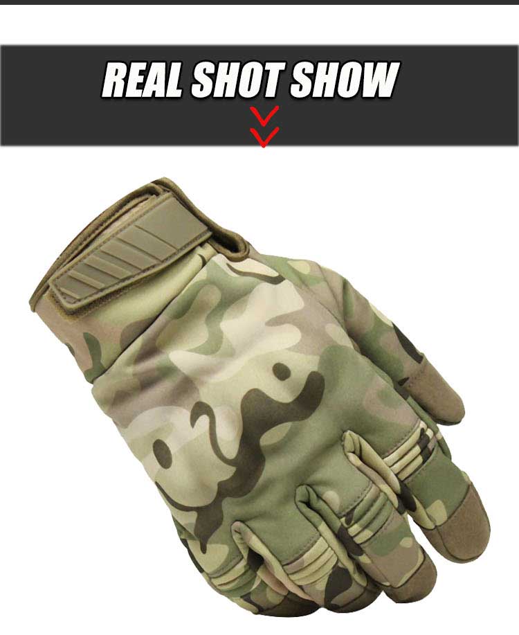New Camouflage Tactical Touch Gloves Army waterproof Paintball Shooting Military Gloves Airsoft Anti-Skid Full Finger Gloves