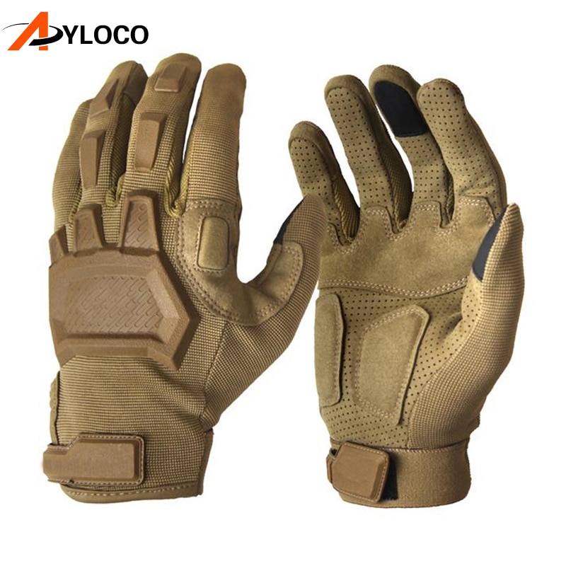 Tactical Touch gloves Airsoft Paintball Military gloves Men Army Special Forces Antiskid Bicycle Full Finger Gym Gloves