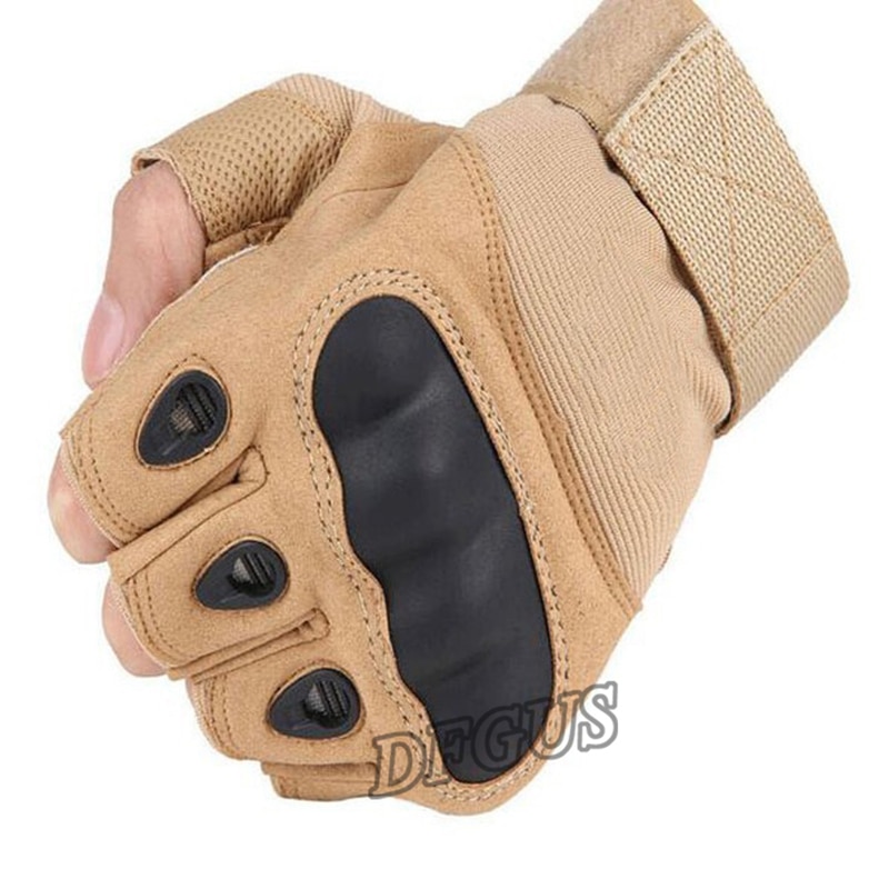 New Army Tactical Gloves Military Outdoor Sports Shooting Airsoft Fingerless Gloves Motorcross Hard Knuckle Half Finger Gloves