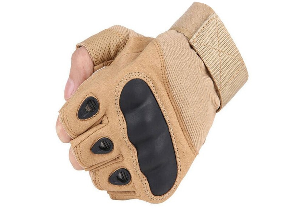 Tactical Fingerless Gloves Military Army Shooting Paintball Airsoft Bicycle Motorcross Combat Hard Knuckle Half Finger Gloves
