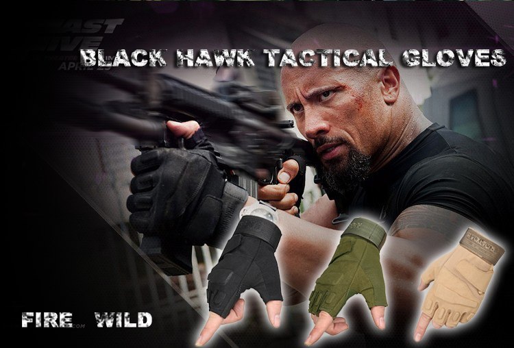 Blackhawk Hell Storm US Military Special Forces Tactical Army Gloves Slip Outdoor Men Fighting Fingerless Gloves