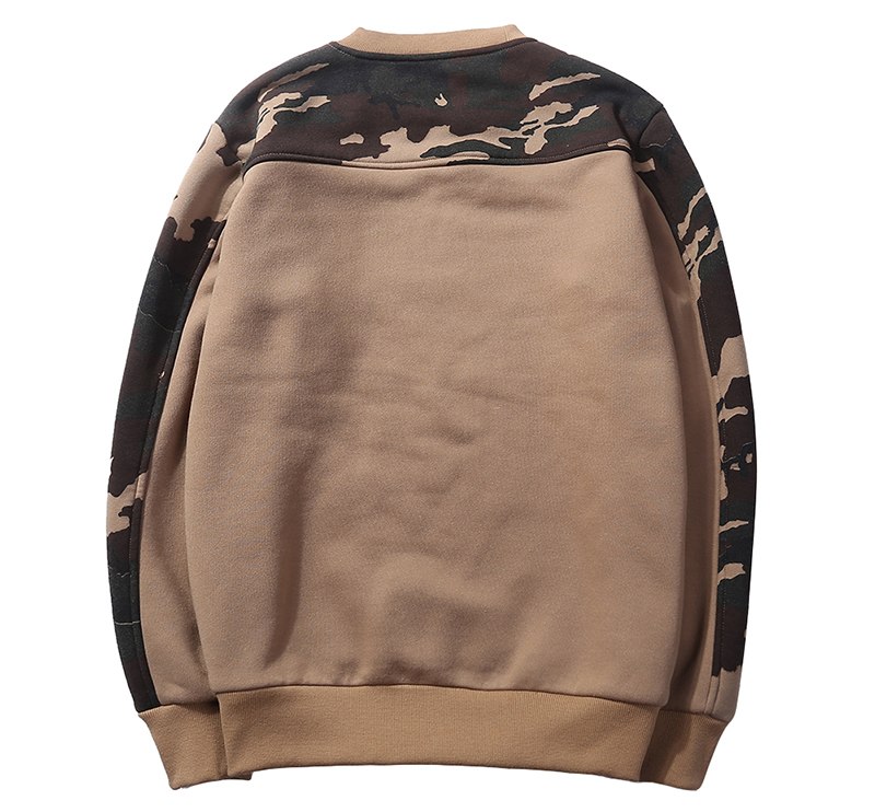 S.ARCHON Military Style Camouflage Sweatshirts Men Casual O-Neck Patchwork Hoodies Male Spring Autumn Camo Pullover Sweatshirts
