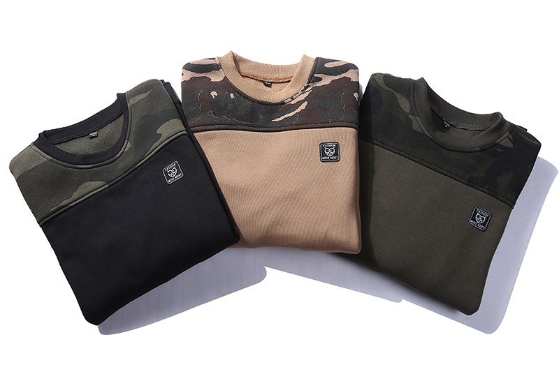 S.ARCHON Military Style Camouflage Sweatshirts Men Casual O-Neck Patchwork Hoodies Male Spring Autumn Camo Pullover Sweatshirts