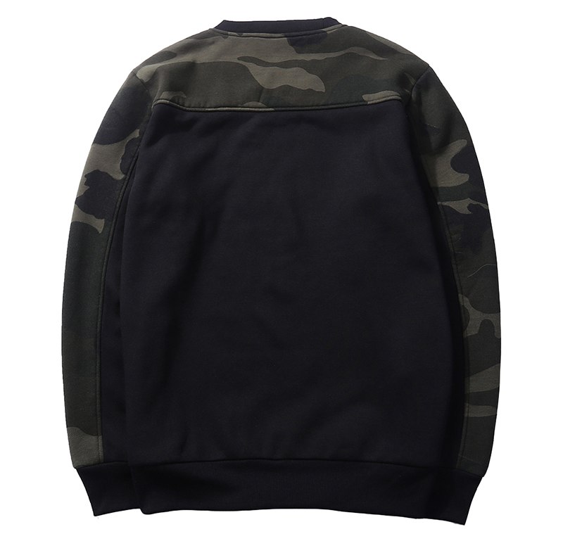 S.ARCHON Military Style Camouflage Sweatshirts Men Casual O-Neck Patchwork Hoodies Male Spring Autumn Camo Pullover Sweatshirts