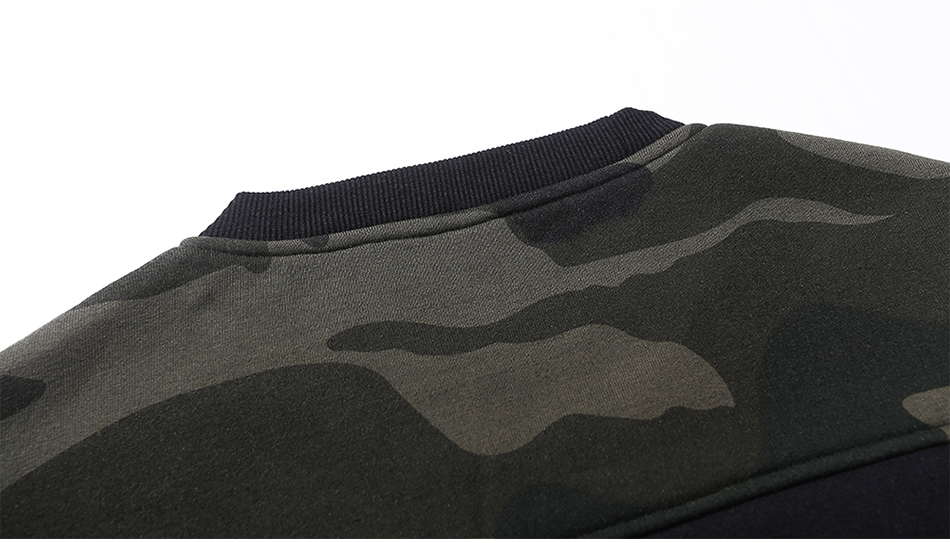 S.ARCHON Military Style Camouflage Sweatshirts Men Casual O-Neck Patchwork Hoodies Male Spring Autumn Camo Pullover Sweatshirts