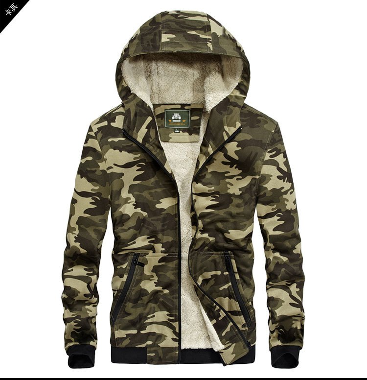Men Hoodies New 2018 Autumn Winter Original Brand AFS JEEP Sweatshirts Healthy Breathable Military Army Camouflage Mens Coats