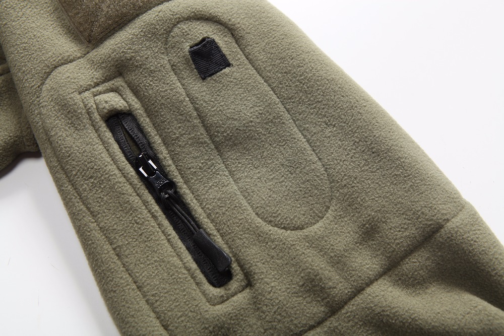 Outdoors Tactical Zipper Pocket Sharkskin Soft Shell Warm Thelmal Fleece Hoodies Cargi Army Jacket Men 3 Color