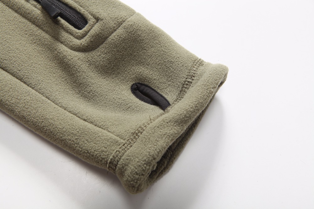 Outdoors Tactical Zipper Pocket Sharkskin Soft Shell Warm Thelmal Fleece Hoodies Cargi Army Jacket Men 3 Color