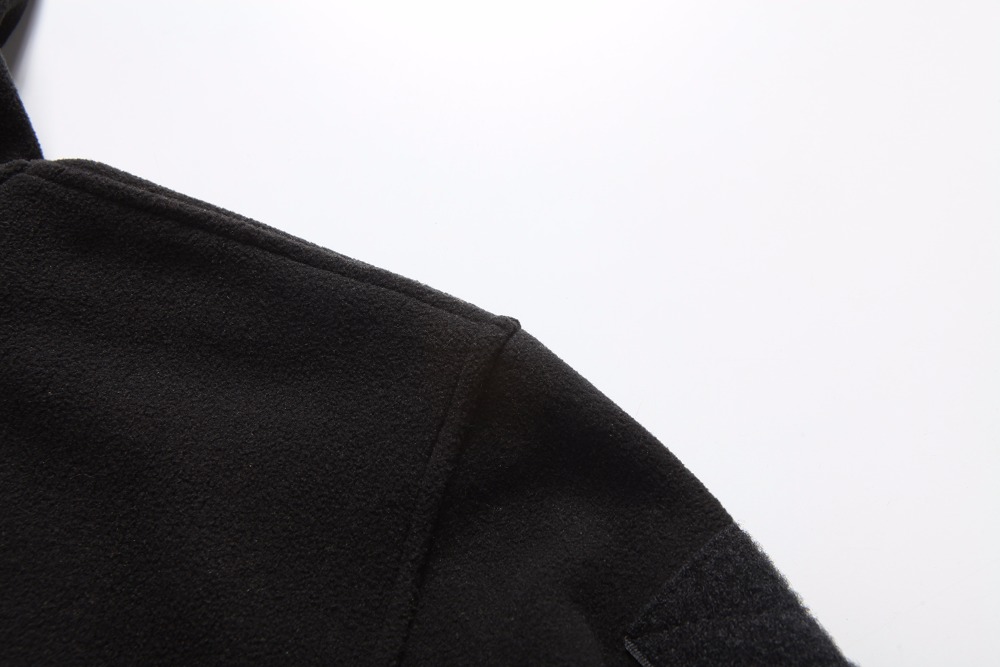 Outdoors Tactical Zipper Pocket Sharkskin Soft Shell Warm Thelmal Fleece Hoodies Cargi Army Jacket Men 3 Color