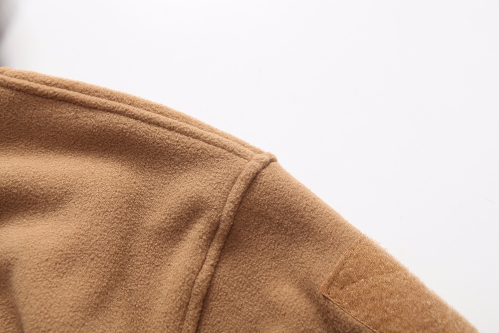 Outdoors Tactical Zipper Pocket Sharkskin Soft Shell Warm Thelmal Fleece Hoodies Cargi Army Jacket Men 3 Color