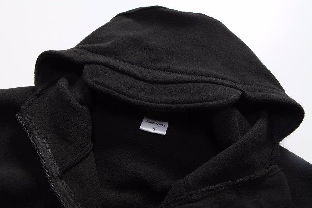 Outdoors Tactical Zipper Pocket Sharkskin Soft Shell Warm Thelmal Fleece Hoodies Cargi Army Jacket Men 3 Color