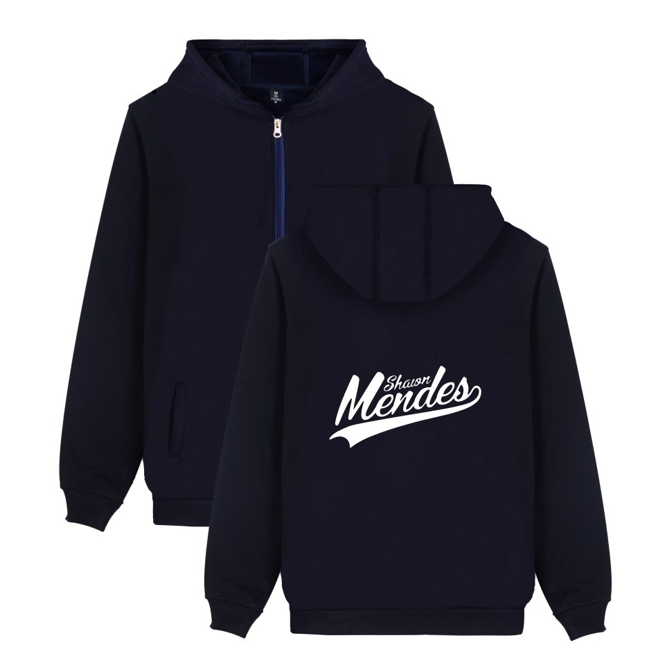 Shawn Mendes Hoodies With Zipper Hooded Sweatshirts Handwritten Illuminate