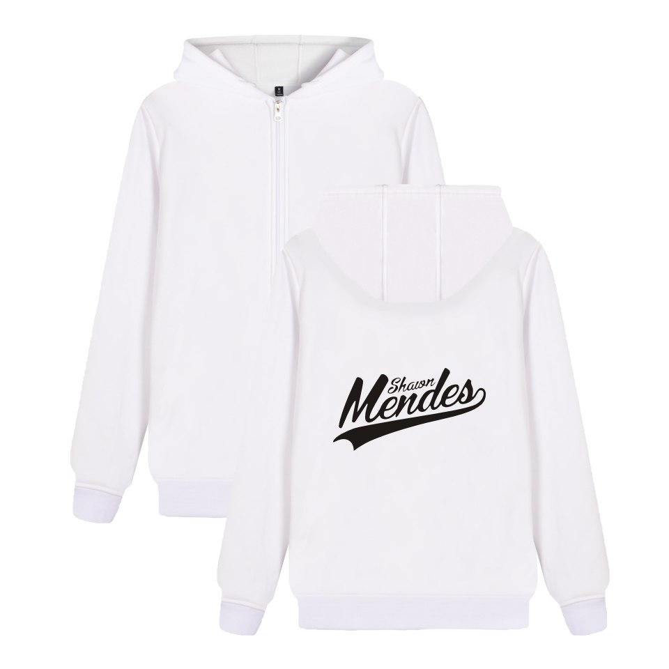 Shawn Mendes Hoodies With Zipper Hooded Sweatshirts Handwritten Illuminate