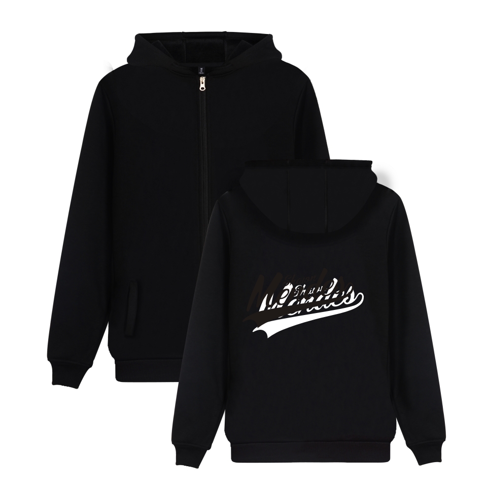 Shawn Mendes Hoodies With Zipper Hooded Sweatshirts Handwritten Illuminate