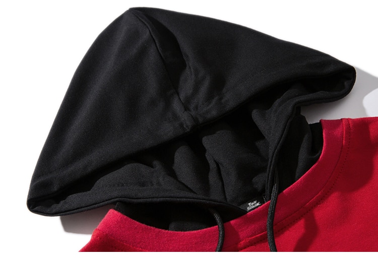 Harajuku Hoodie Short Sleeve Mens Plain Hoodies Korean Hip Hop Streetwear