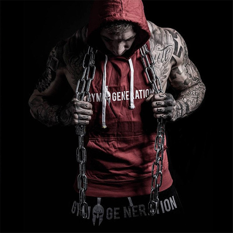 Autumn Men Hoodies Sweatshirt Fashion Military Tracksuit Casual Pullover Male Sleeveless hoodie